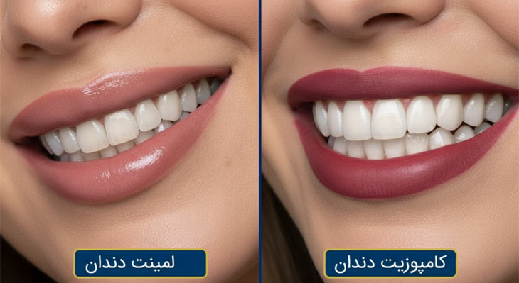تفاوت لمینت و کامپوزیت دندان